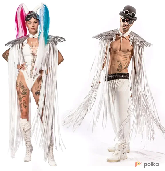 Возьмите Крылья на плечи серебряные напрокат (Фото 1) в Москве