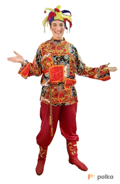 Возьмите Скоморох лоскутный Костюм напрокат (Фото 1) в Москве