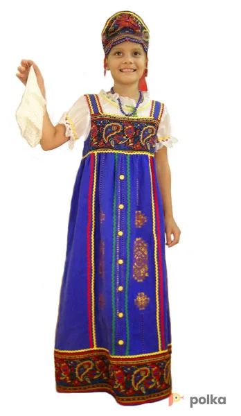 Возьмите Сарафан детский синий напрокат (Фото 1) в Москве