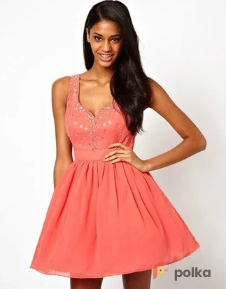 Возьмите Шикарное персиковое  платье от Fashion Week напрокат (Фото 1) в Москве