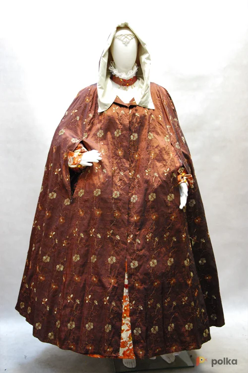 Возьмите "ПЛАЩ С КАПЮШОНОМ ИСТОРИЧЕСКИЙ ЖЕНСКИЙ ""ВЕНЕЦИЯ"" (ТАФТА) №6" напрокат (Фото 1) в Москве