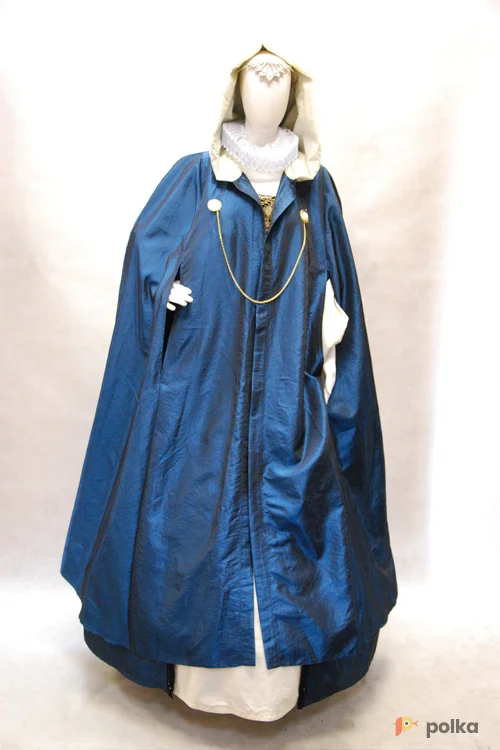 Возьмите "ПЛАЩ С КАПЮШОНОМ ИСТОРИЧЕСКИЙ ЖЕНСКИЙ ""ВЕНЕЦИЯ"" (ТАФТА) №1" напрокат (Фото 1) в Москве