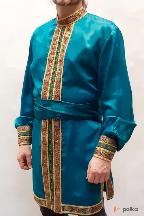 Возьмите РУБАШКА БОЯРСКАЯ (парча, атлас) №1 напрокат (Фото 1) в Москве