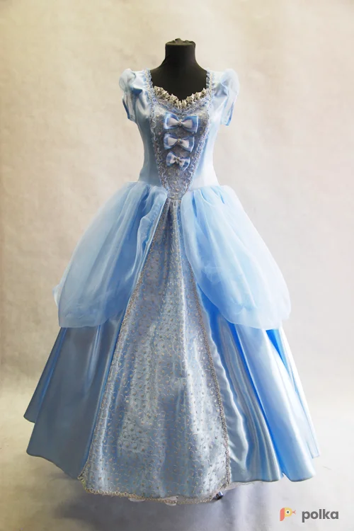 Возьмите ПЛАТЬЕ (голубой шелк) напрокат (Фото 1) в Москве