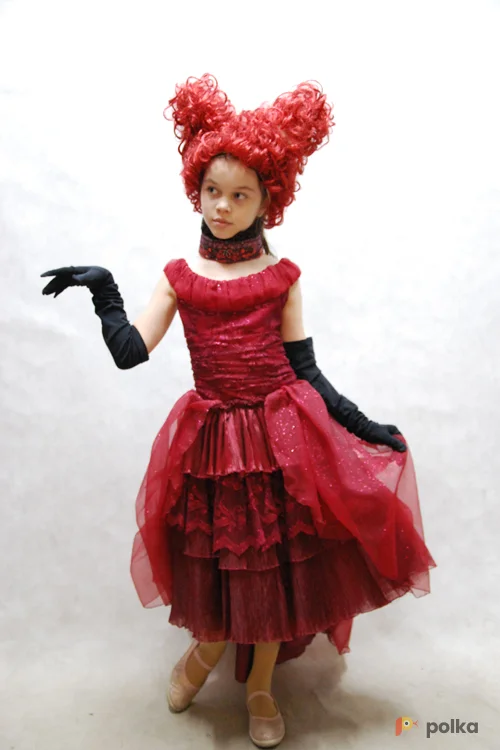 Возьмите КОСТЮМ КРАСНОЙ КОРОЛЕВЫ (детский) №2 напрокат (Фото 1) в Москве