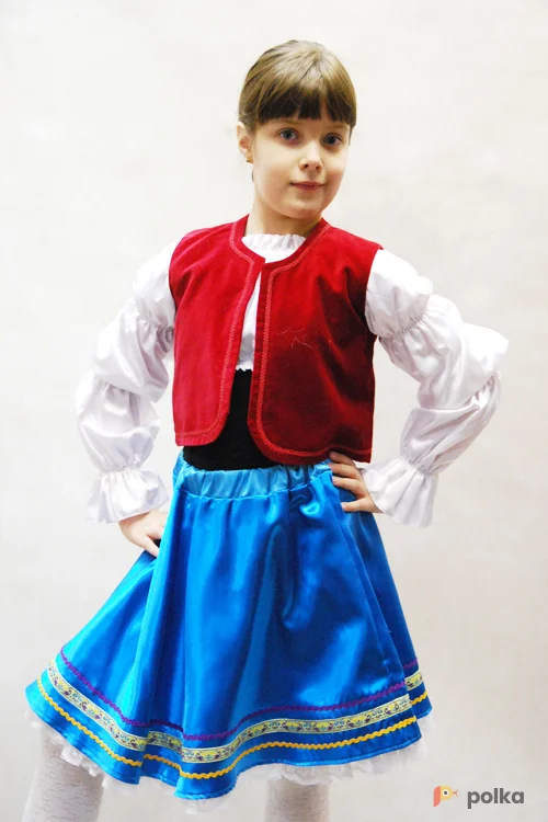 Возьмите КОСТЮМ ЗОЛУШКА в комплекте: юбка, блузка, фартук, головной убор. напрокат (Фото 1) в Москве