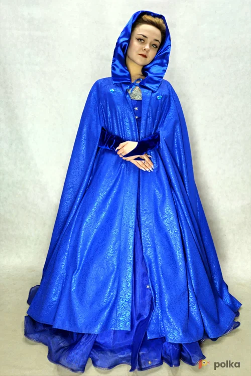 Возьмите "ПЛАЩ С КАПЮШОНОМ ИСТОРИЧЕСКИЙ ЖЕНСКИЙ ""ВЕНЕЦИЯ"" (ТАФТА) №8" напрокат (Фото 1) в Москве