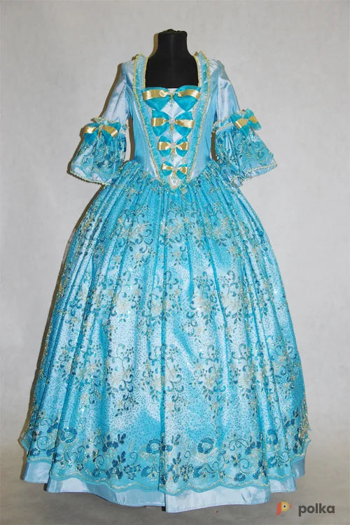 Возьмите ПЛАТЬЕ (бирюзовая тафта) напрокат (Фото 1) в Москве