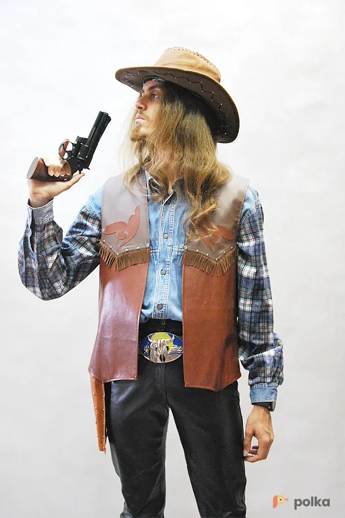 Возьмите КОСТЮМ КОВБОЯ (кожа+кожзам) 10 напрокат (Фото 1) в Москве