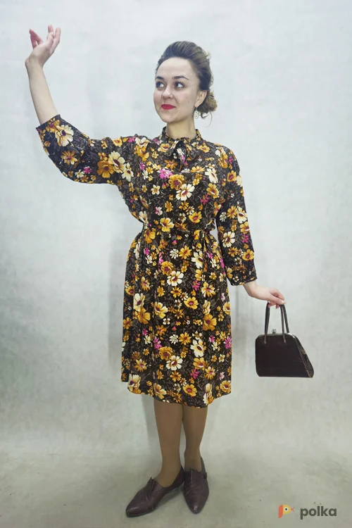 Возьмите ПЛАТЬЕ 60-ых годов (крепдешин) напрокат (Фото 1) в Москве