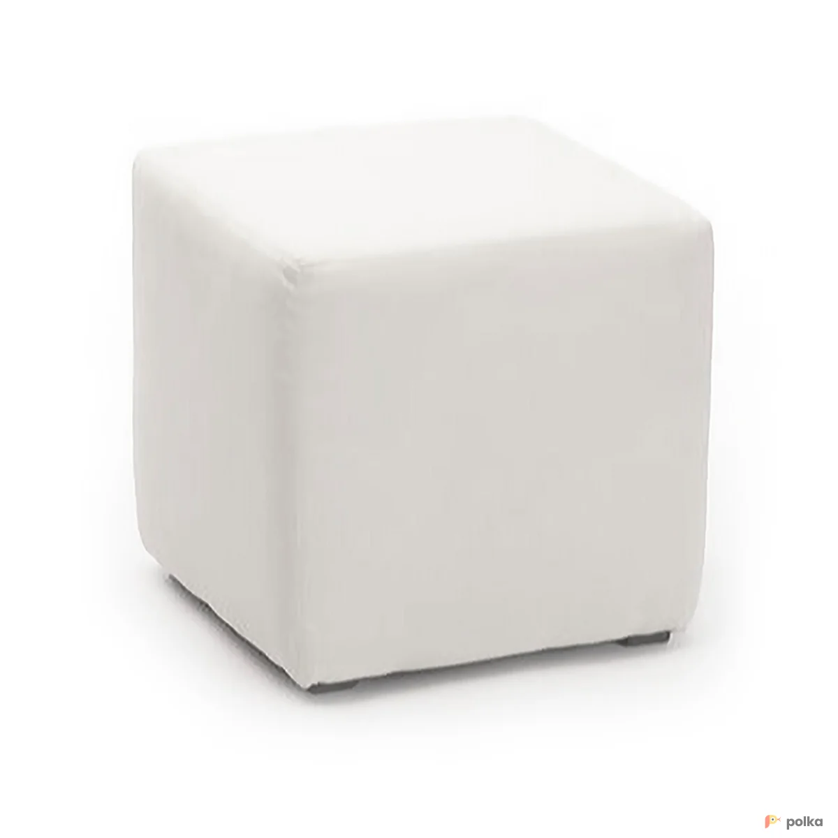 Возьмите Пуфик кожаный белый напрокат (Фото 1) В Казани