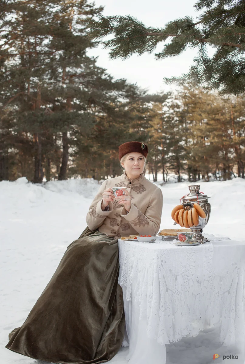 Возьмите Костюм амазонки-наездницы «Оливковый» женский напрокат (Фото 1) В Нижнем Новгороде