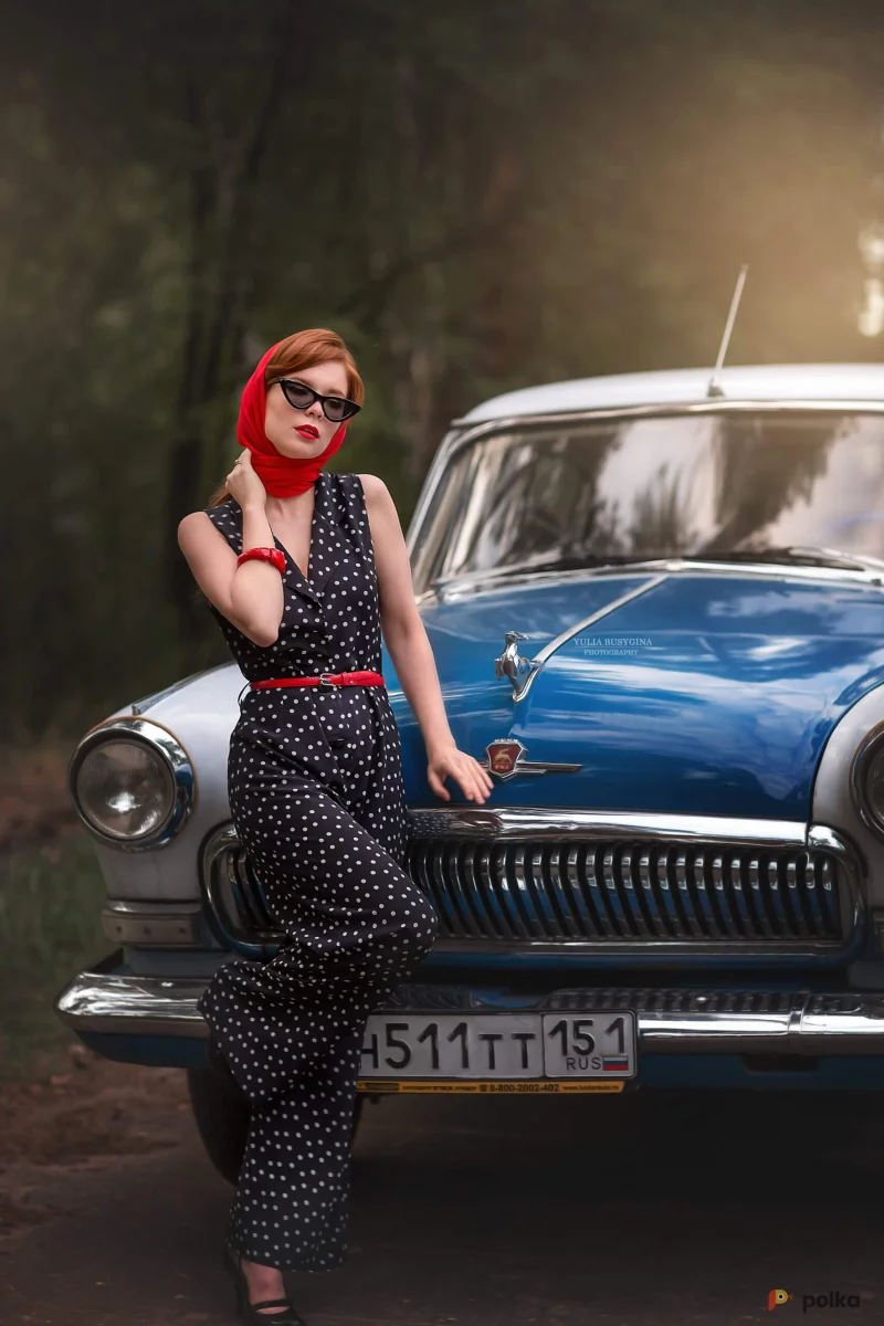 Возьмите Женский Ретро комбинезон в горошек напрокат (Фото 1) В Нижнем Новгороде