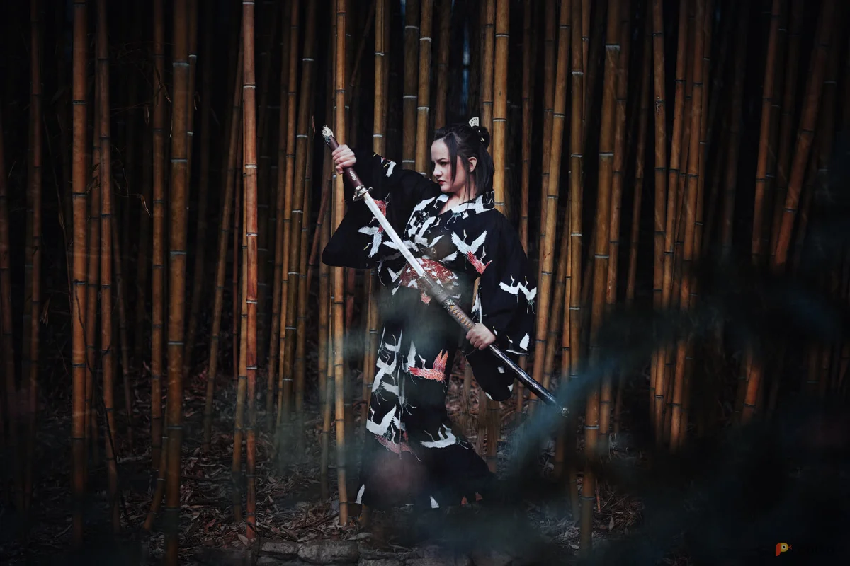 Возьмите Черное кимоно женский наряд напрокат (Фото 1) В Нижнем Новгороде