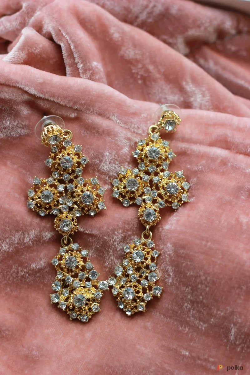 Возьмите Серьги в виде креста. Стразы Сваровски напрокат (Фото 1) В Нижнем Новгороде