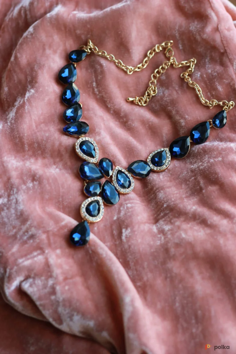 Возьмите  Синее колье с стразами напрокат (Фото 1) В Нижнем Новгороде