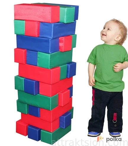 Возьмите Дженга мягкая детская в аренду Екатеринбург напрокат (Фото 1) В Екатеринбурге