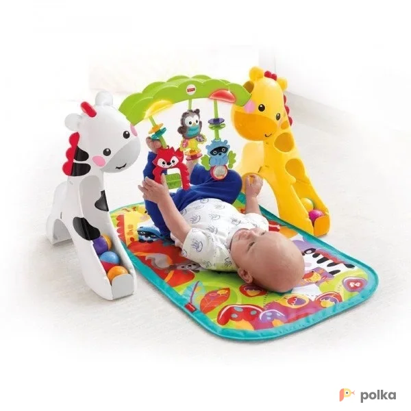 Возьмите Детский развивающий коврик для малышей игровой центр 3 в 1 "Растем вместе" от Фишер Прайс. напрокат (Фото 1) В Калининграде