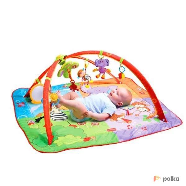 Возьмите Детский развивающий коврик для малышей "Разноцветное Сафари", Tiny Love. напрокат (Фото 1) В Калининграде
