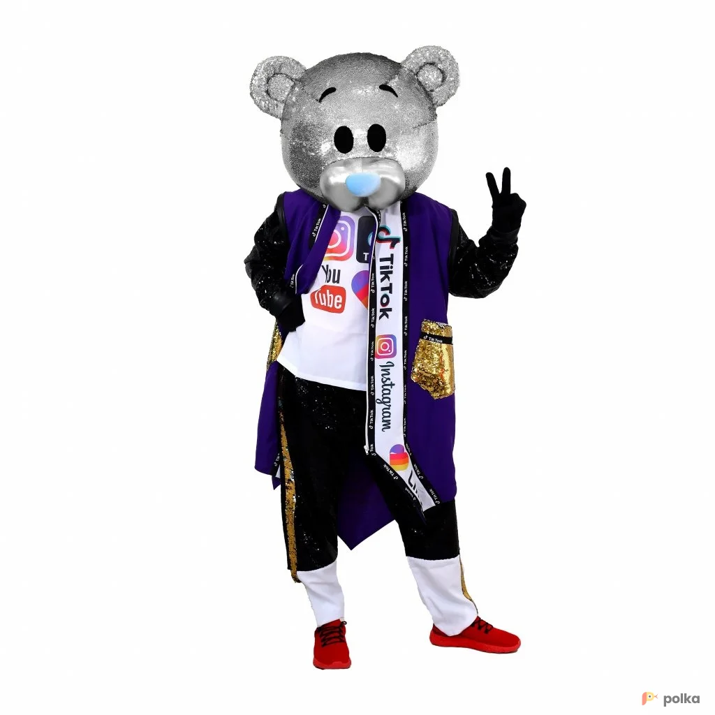 Возьмите Мишка тик-токер серебро Костюм напрокат (Фото 1) В Нижнем Новгороде
