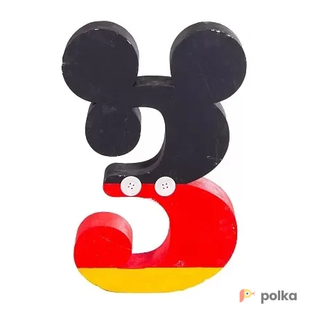 Возьмите Цифра 3 черно красная напрокат (Фото 1) В Краснодаре