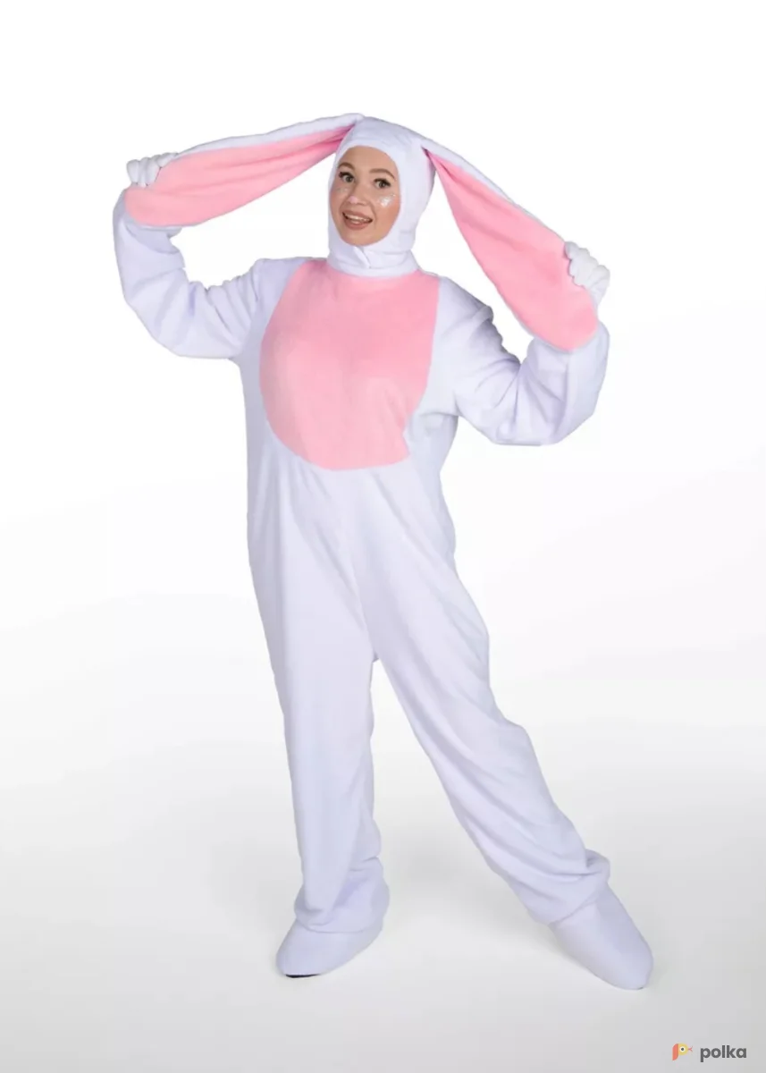 Возьмите Зайка бело-розовый костюм напрокат (Фото 1) в Москве