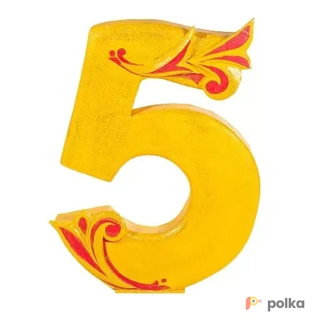 Возьмите Цифра 5 золотая напрокат (Фото 1) В Краснодаре