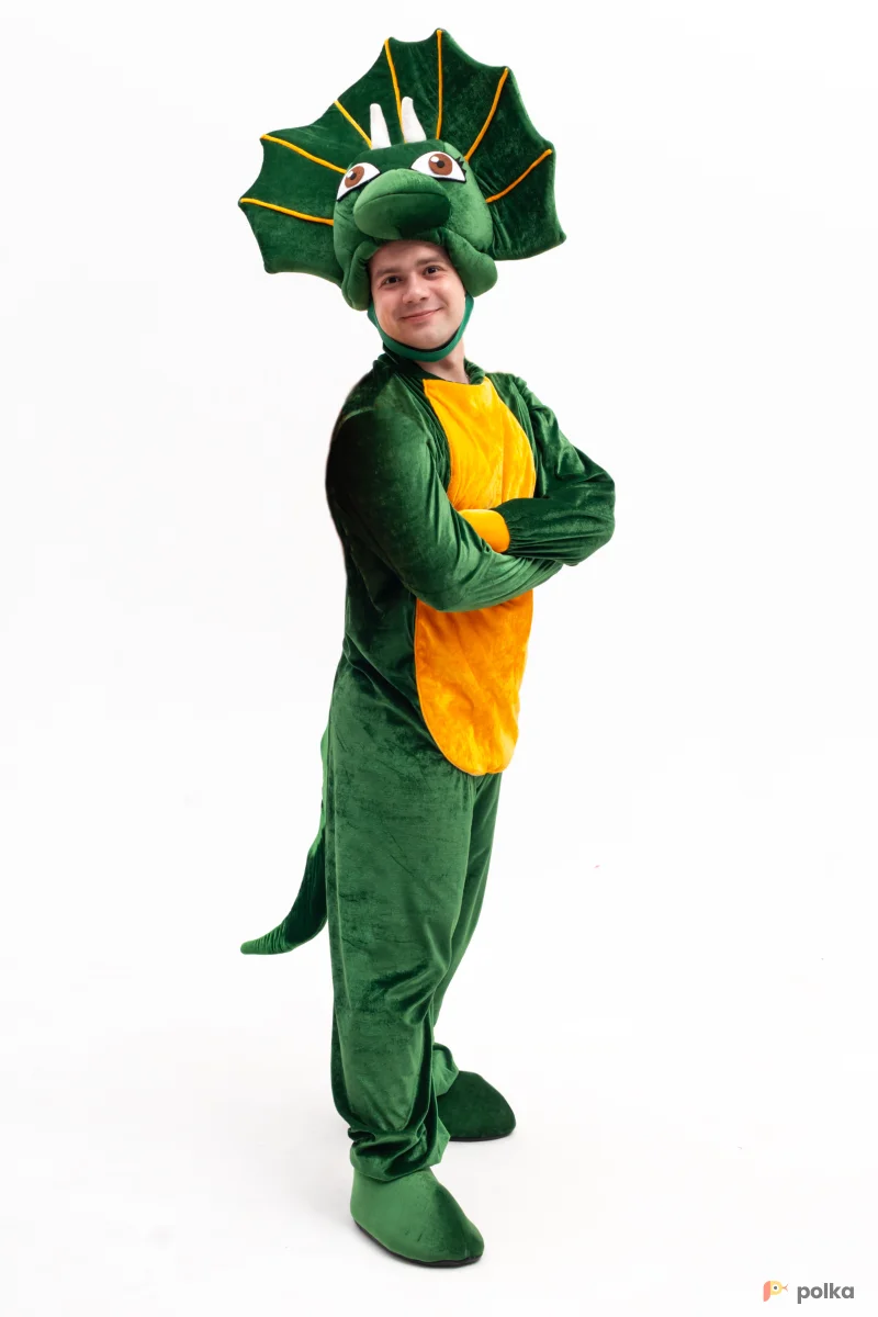 Возьмите Костюм динозавр зеленый напрокат (Фото 1) в Москве