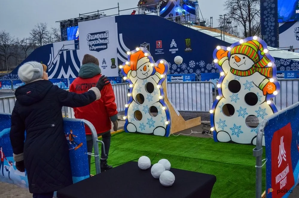 Возьмите Метательный тир снеговики напрокат (Фото 1) в Москве
