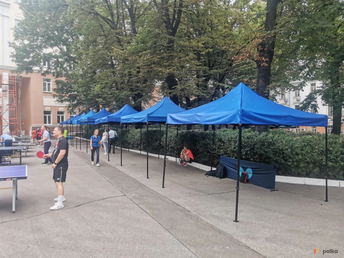 Возьмите Тент быстровозводимый синий напрокат (Фото 1) в Москве