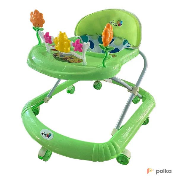 Возьмите Ходунки детские "FLY", 7 колес, муз. (Alis) (зеленый) напрокат (Фото 1) в Москве
