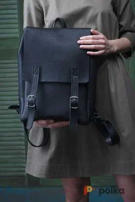 Возьмите Черный кожаный рюкзак Lokis напрокат (Фото 1) в Москве