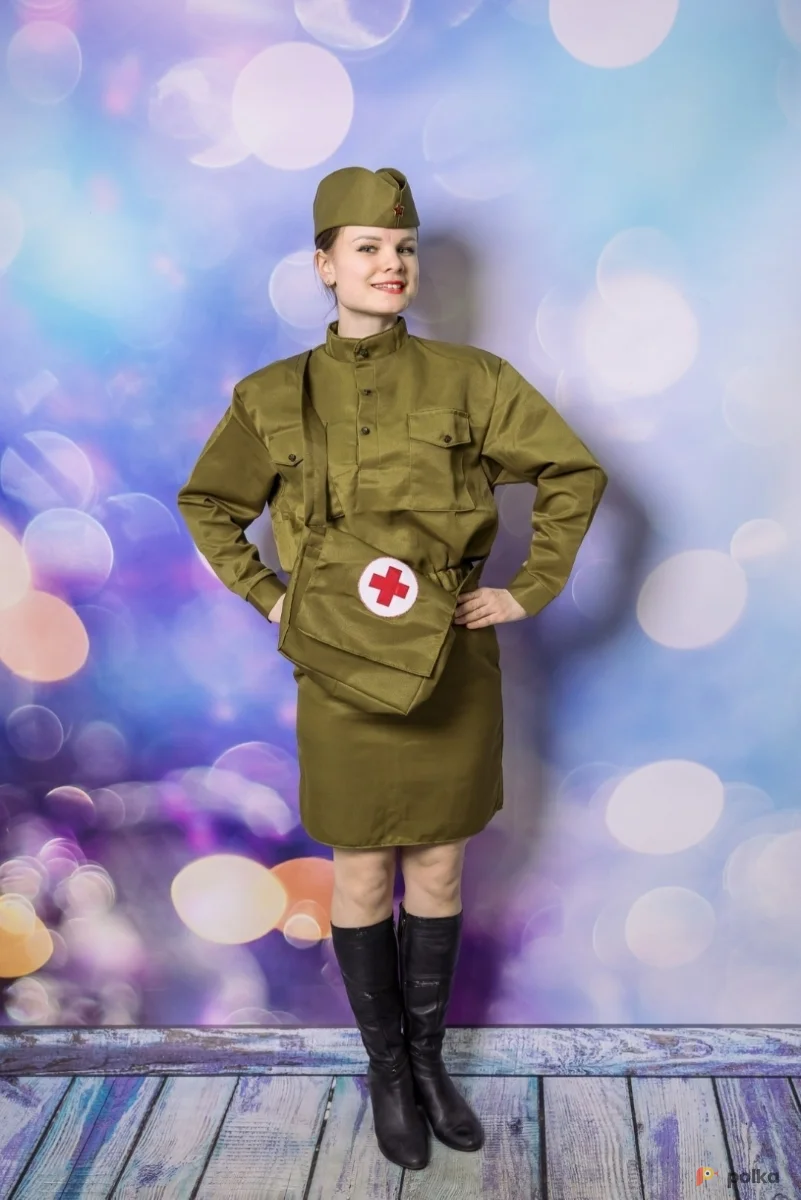 Возьмите Военный женский времён ВОВ костюм  напрокат (Фото 1) в Москве