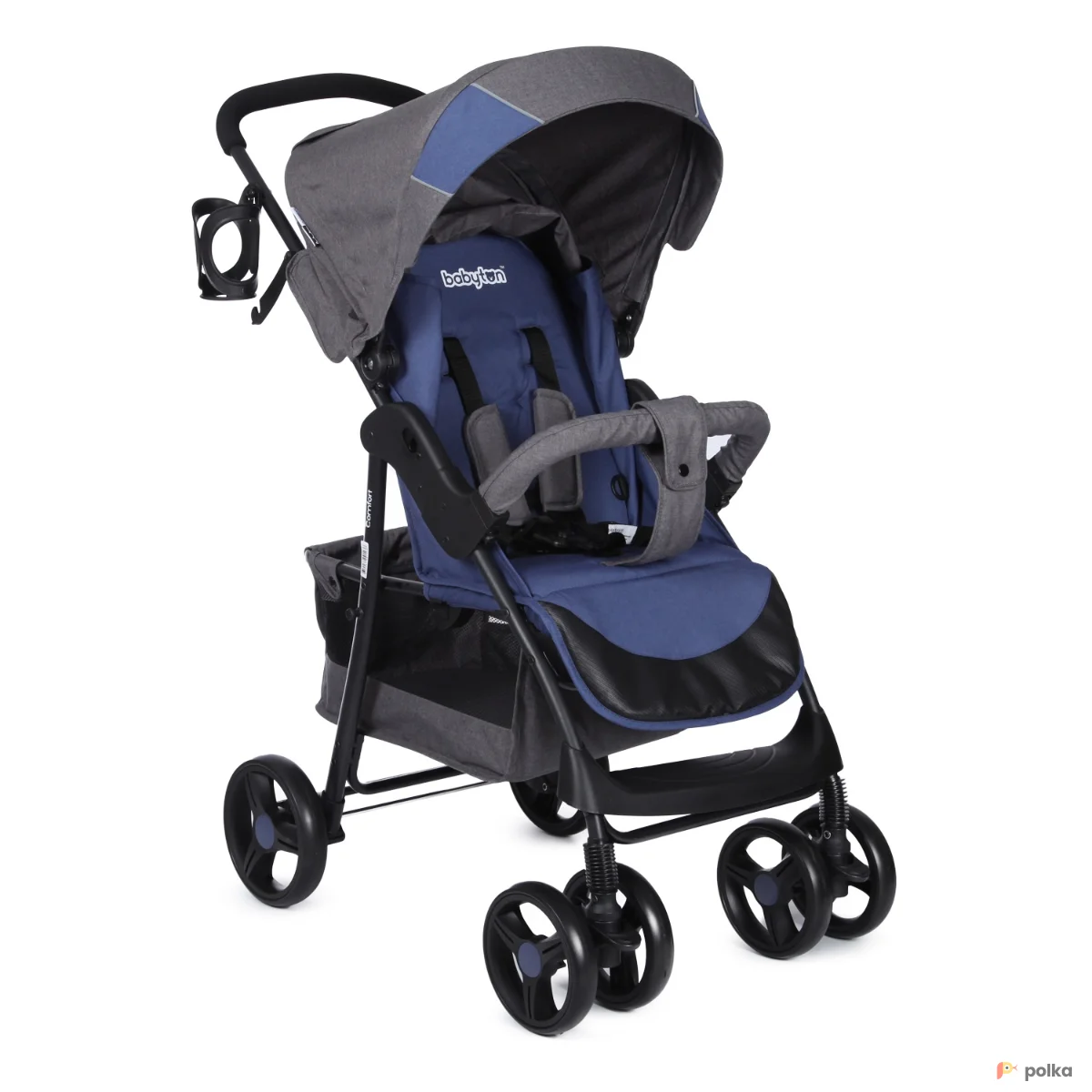 Возьмите Коляска прогулочная Babyton Comfort Blue-Grey напрокат (Фото 1) в Санкт-Петербурге
