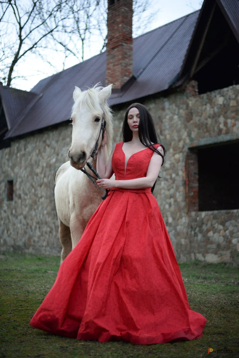 Возьмите Платье бальное пышное красное Vampire напрокат (Фото 1) в Москве