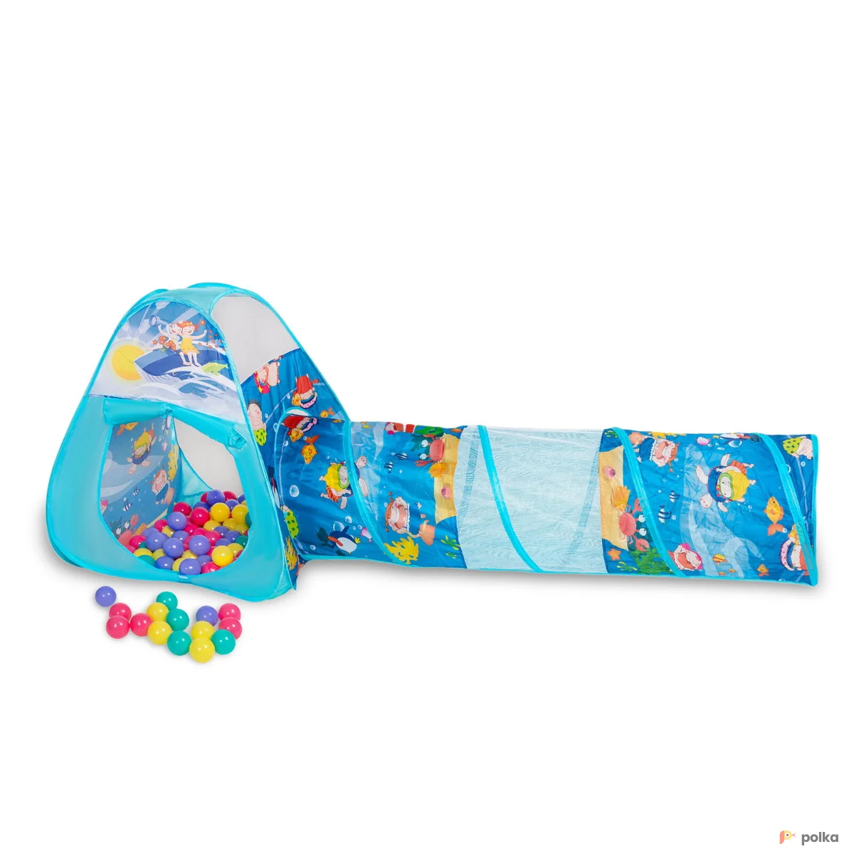Возьмите Дом-палатка с туннелем и шариками «Океан»  напрокат (Фото 1) в Москве