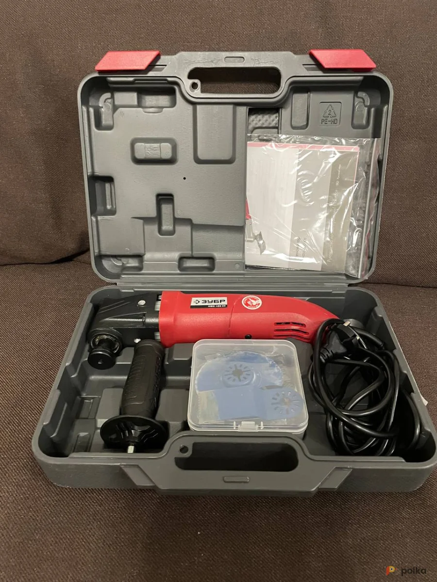 Возьмите Реноватор ЗУБР МФИ-400 КН 400 Вт, с набором насадок и кейсом  напрокат (Фото 1) в Москве