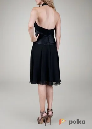 Возьмите Платье Tadashi Shoji   Silk Waist Cocktail Dress Black напрокат (Фото 1) в Москве