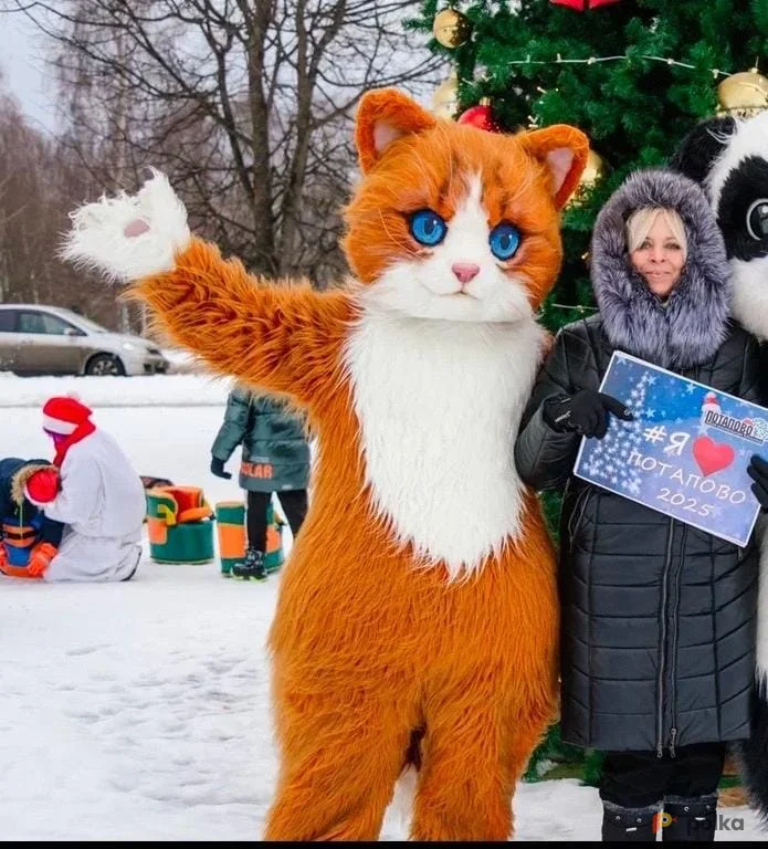 Возьмите Ростовая кукла рыжий кот напрокат (Фото 1) в Москве
