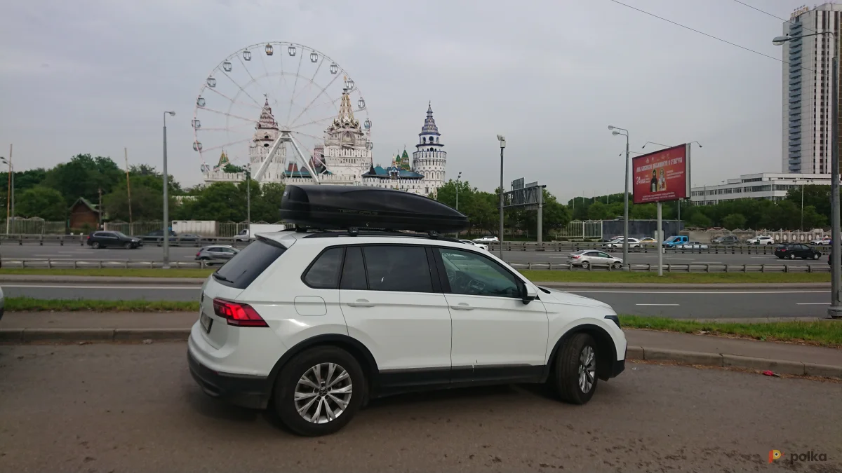 Возьмите Автобокс на крышу автомобиля 480 литров, чёрный матовый напрокат (Фото 1) в Москве