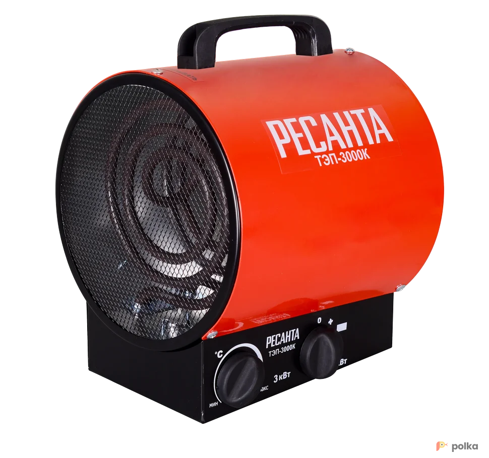 Возьмите Тепловая пушка Ресанта ТЭП-3000К (круглая) напрокат (Фото 1) в Москве
