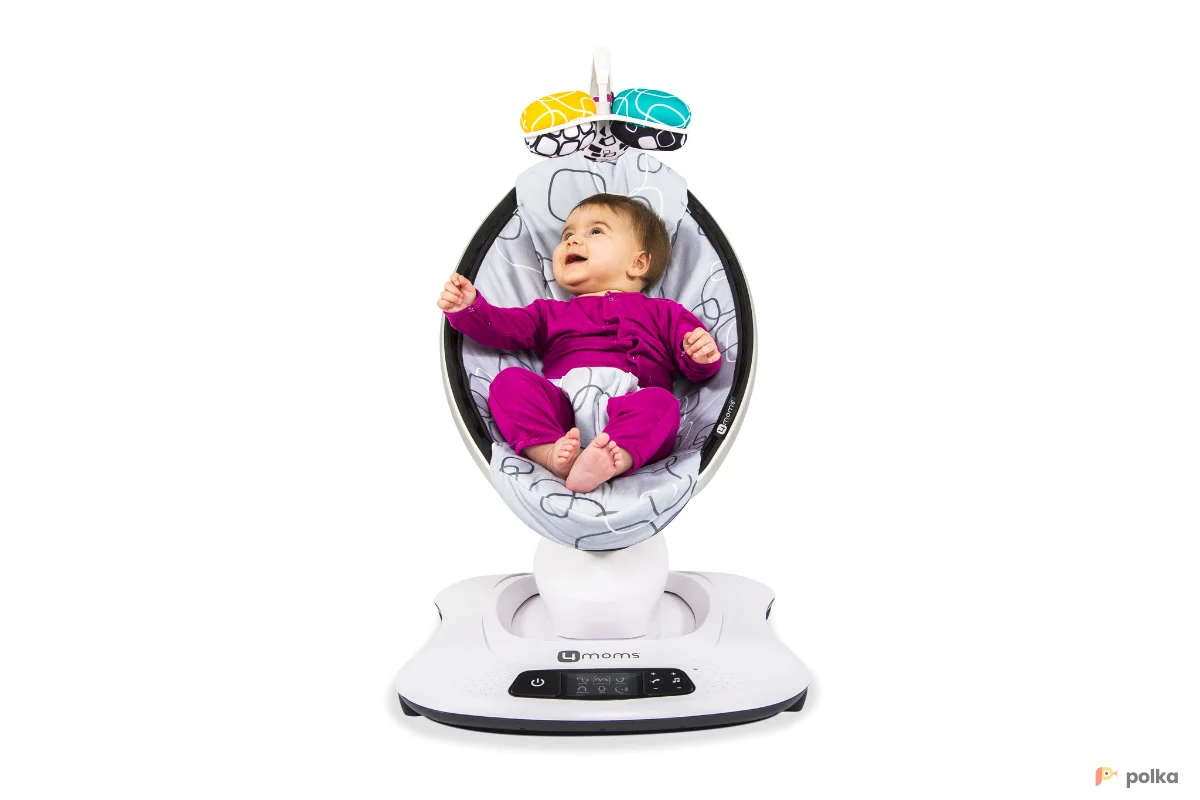 Возьмите Качели-шезлонг 4moms MamaRoo 4.0 Серый плюш напрокат (Фото 1) в Москве