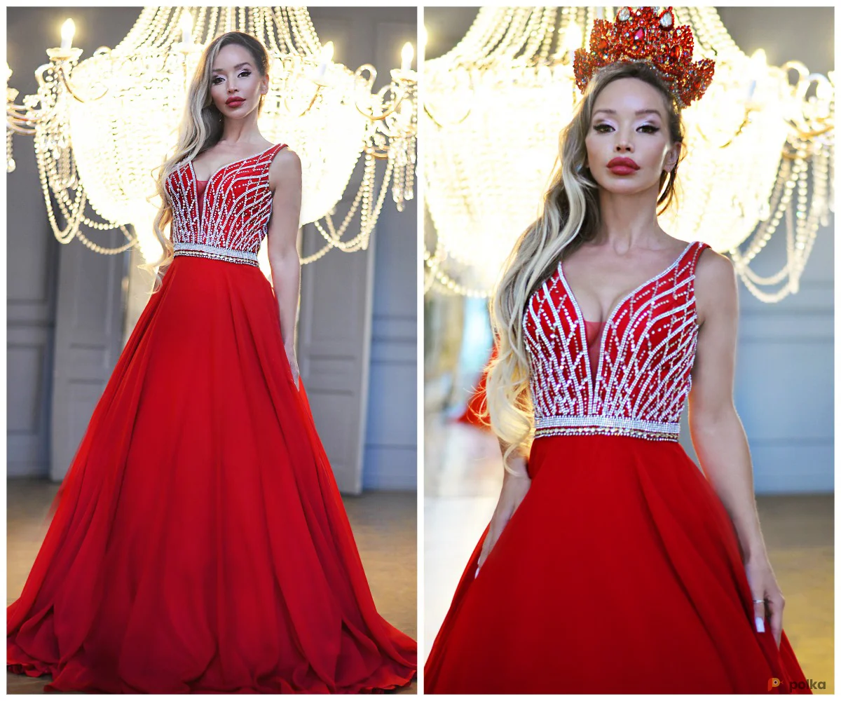 Возьмите Платье пышное со стразами Queen напрокат (Фото 1) в Москве