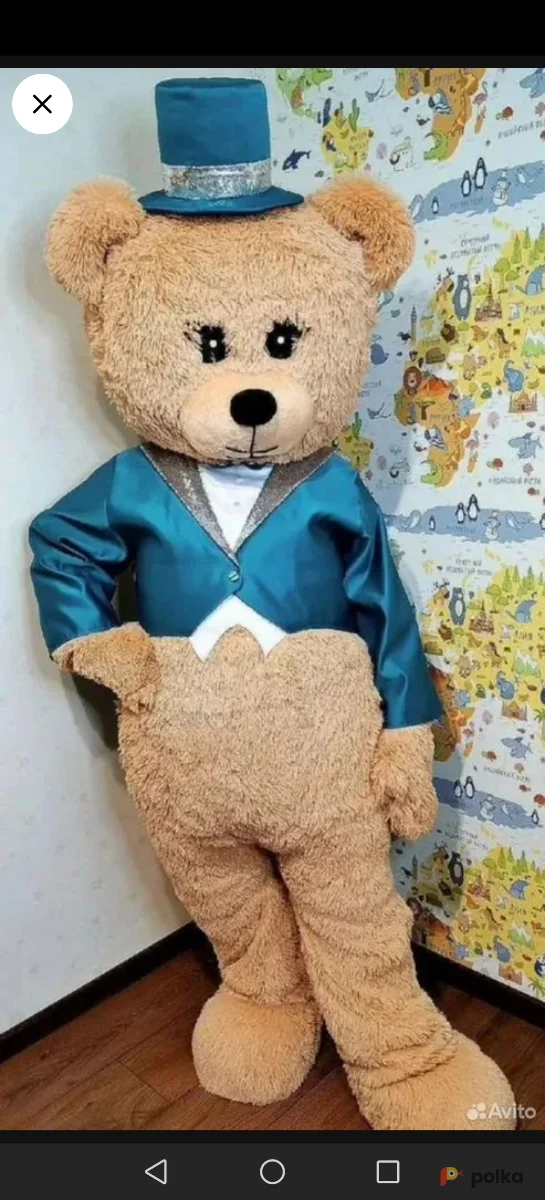 Возьмите Ростовая кукла Мишка Тедди  напрокат (Фото 1) в Москве