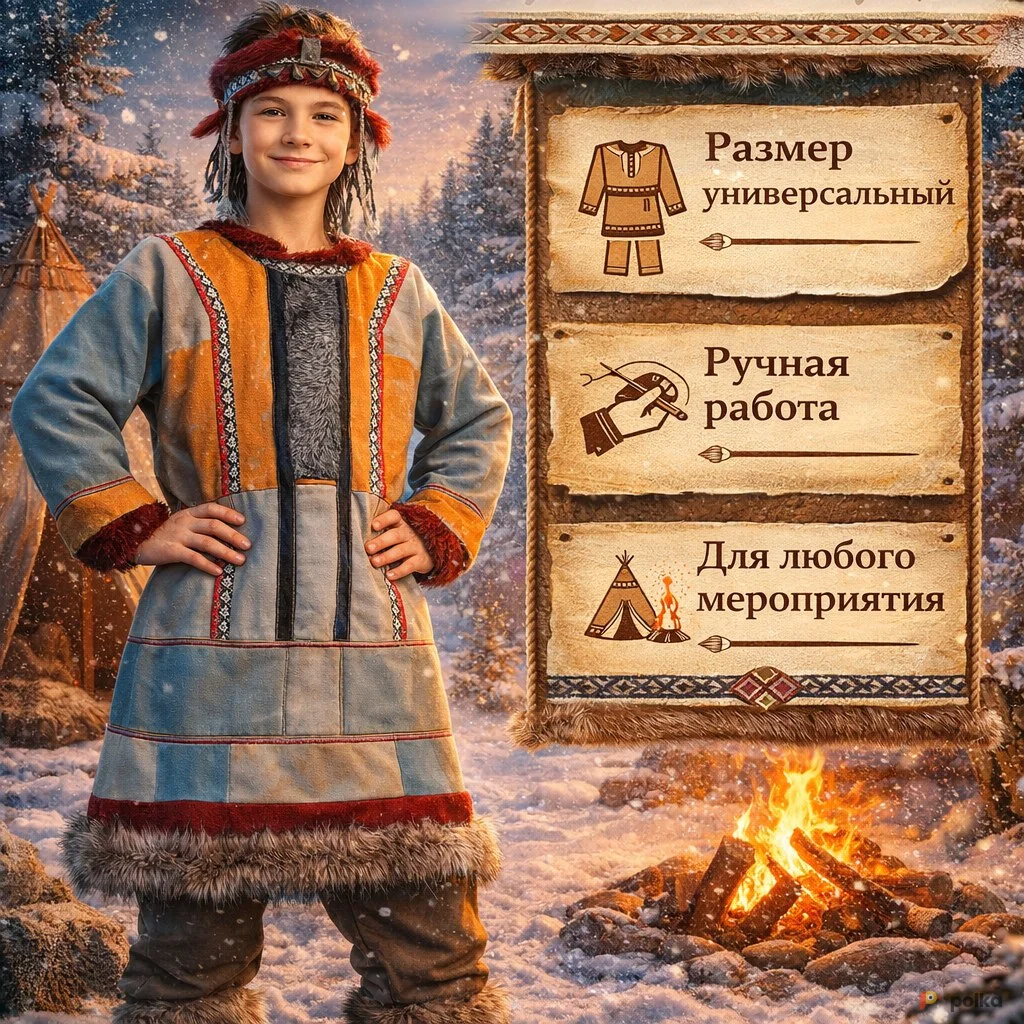 Возьмите Костюм северных народов детский  напрокат (Фото 1) в Москве