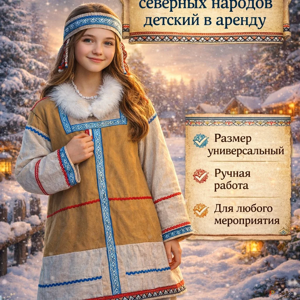 Возьмите Костюм северных народов детский  напрокат (Фото 1) в Москве