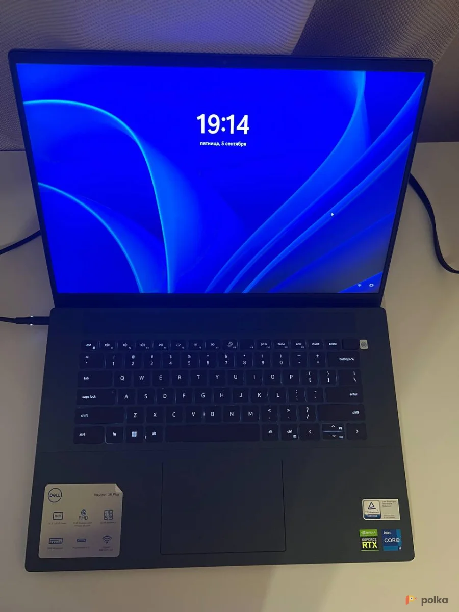 Возьмите Ноутбук DELL Inspiron 16 Plus 7610, 16 дюймов, Core i7, RAM 16ГБ, 512 ГБ, GeForce RTX 3050 4 ГБ напрокат (Фото 1) в Москве