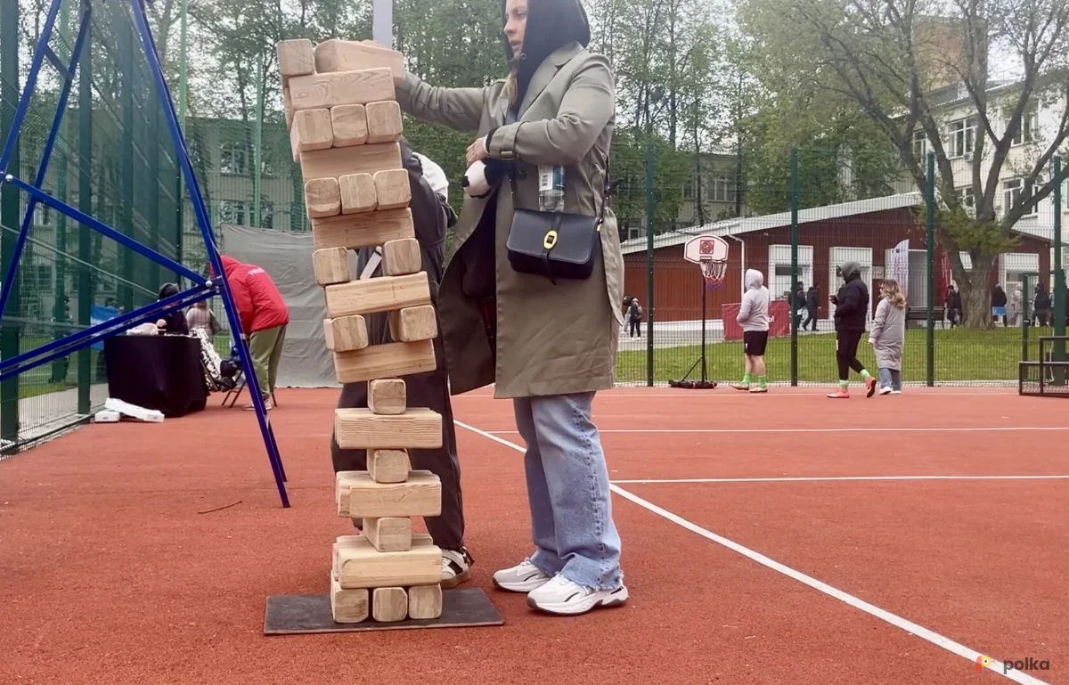 Возьмите Гигантская дженга напрокат (Фото 1) в Москве