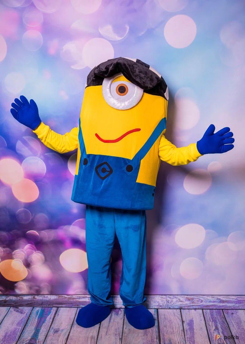 Возьмите Ростовая кукла Миньон костюм напрокат (Фото 1) в Москве