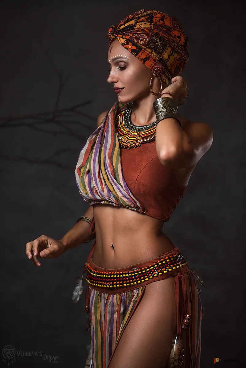 Возьмите Костюм Африканки амазонки дикарки Кения напрокат (Фото 1) в Москве